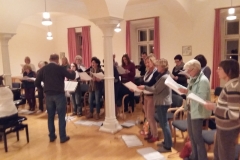 Probe mit Hannes